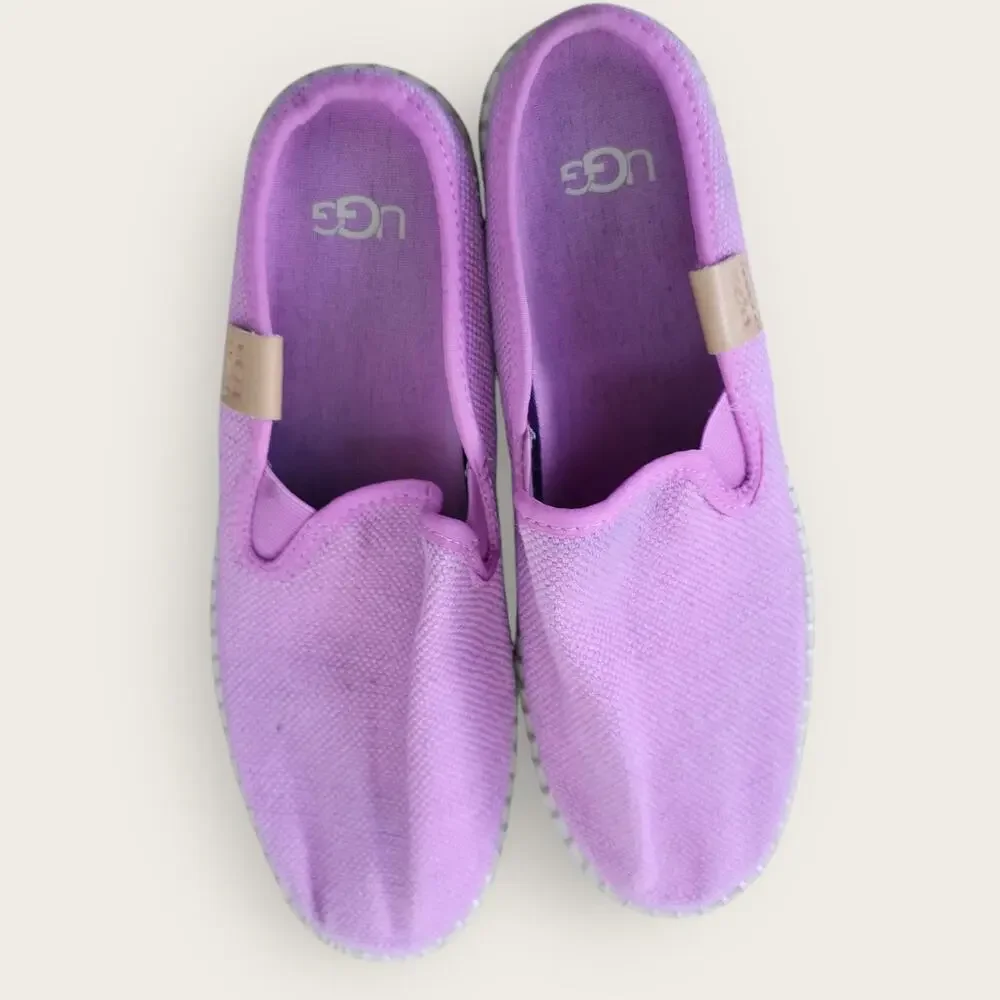 Ugg Delu Slippers Espadrille Slip On Pink/Purple Shoes Women Sz 7 1125093 - Picture 1 of 10